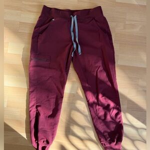 Figs Maroon joggers